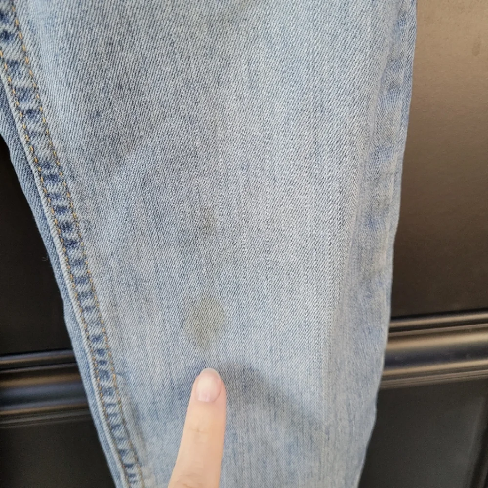 Free People raw hem slim Light Wash jeans
